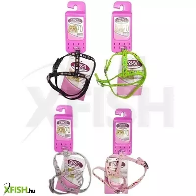 Riga mintás nylon hám macskáknak