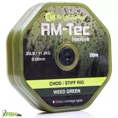 Ridgemonkey Rm-Tec Chod Stiff Rig 20Lb Előkezsinór Weed Green 20M