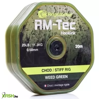 Ridgemonkey Rm-Tec Chod Stiff Rig 25Lb Előkezsinór Weed Green 20M