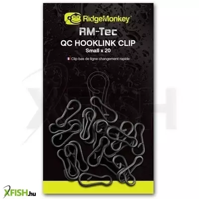 Ridgemonkey Rm-Tec Quick Change Hooklink Clip Kapocs 20Db