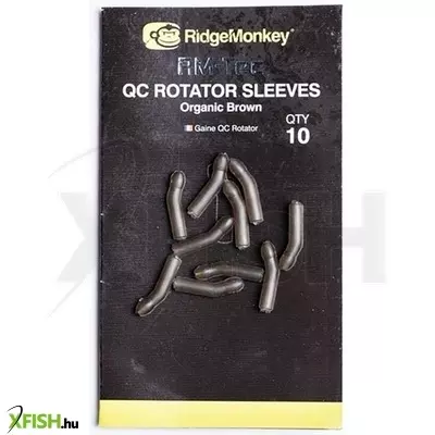Ridgemonkey Quick Change Rotator Sleeves - Organic Brown Gumihüvely 10Db