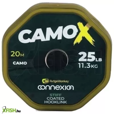 Ridgemonkey Connexion Camox Soft Coated Hooklink Előkezsinór 25Lb 20M