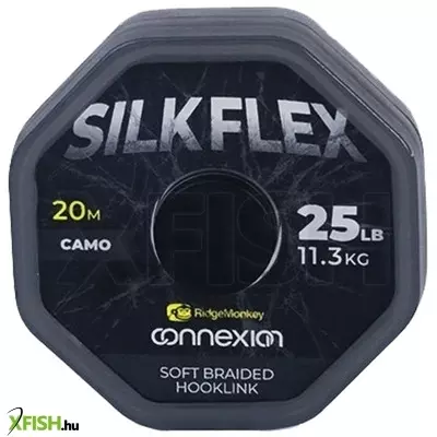 Ridgemonkey Connexion Silkflex Soft Braid Előkezsinór 25Lb 20M