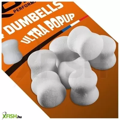 Rok Fishing Dumbells Ultra Pop-Up Gumicsali Natúr Fehér 14 db/csomag