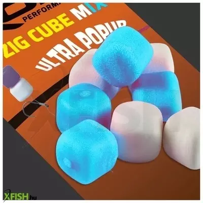 Rok Fishing Zig Cube Mix Ultra Pop-Up Gumicsali Sweet Corn Kék-Fehér 12 mm 16 db/csomag