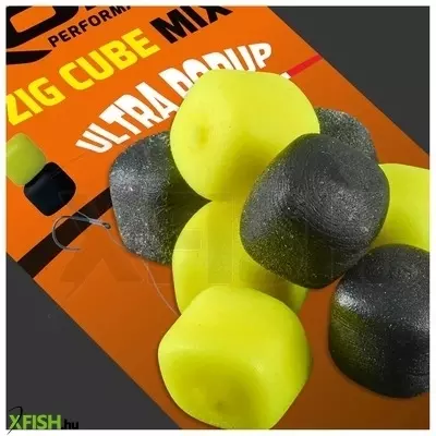 Rok Fishing Zig Cube Mix Ultra Pop-Up Gumicsali Sweet Corn Sárga-Fekete 10 mm 16 db/csomag
