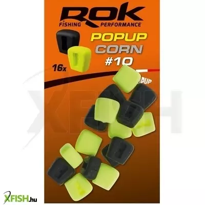 Rok Fishing Pop-Up Corn Ultra Pop-Up Gumicsali Natúr Sárga-Fekete 10 mm 16 db/csomag