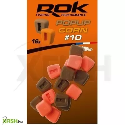 Rok Fishing Pop-Up Corn Ultra Pop-Up Gumicsali Natúr Barna-Narancssárga 10 mm 16 db/csomag