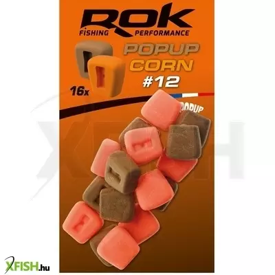 Rok Fishing Pop-Up Corn Ultra Pop-Up Gumicsali Natúr Barna-Narancssárga 12 mm 16 db/csomag
