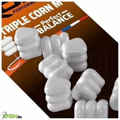 Rok Fishing Triple Corn Balanszírozott műkukorica Natúr Fehér M 16 db/csomag