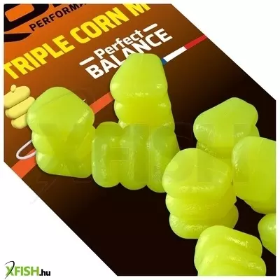 Rok Fishing Triple Corn Balanszírozott műkukorica Natúr Sárga M 16 db/csomag