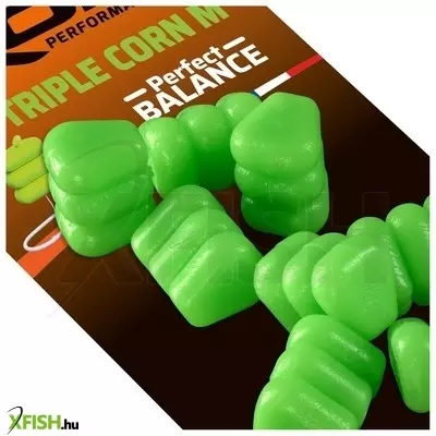 Rok Fishing Triple Corn Balanszírozott műkukorica Natúr Zöld M 16 db/csomag