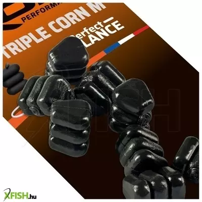 Rok Fishing Triple Corn Balanszírozott műkukorica Natúr Fekete M 16 db/csomag