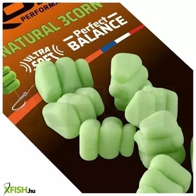Rok Fishing Sweet Corn Ultra Soft Natural 3Corn Ultra Soft Balanszírozott műkukorica Natúr Zöld 16 db/csomag