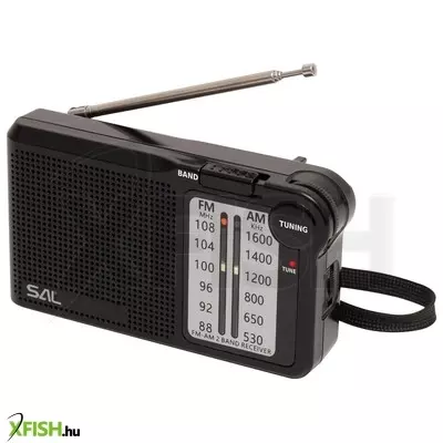 Sal rpc5 zsebrádió, 2-sávos, am-fm, hangolásjelző led, fülhallgató csatlakozó