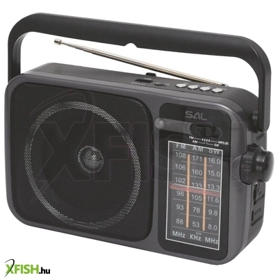 sal rpr10 hordozható rádió multimédia lejátszóval, vezeték nélküli bluetooth hangszóró, 3-sávos rádió, mp3 lejátszás usb/microsd eszközről, tölthető