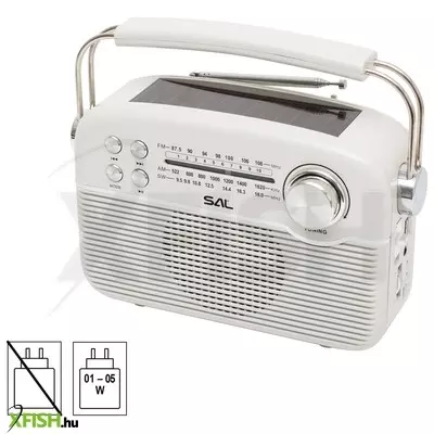 Sal rpr9 napelemes rádió multimédia lejátszóval, fm-am-sw rádió, bluetooth, USB és microsd csatlakozás, beépített akkumulátor