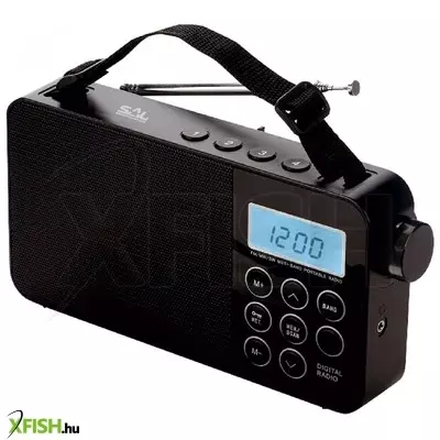 Sal rpr 3lcd táskarádió, ac/dc, am_fm_sw digitális rádió, ébresztő, aux, 60 tárolható állomás