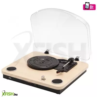 Sal rrt 12b lemezlejátszó, multimédia lejátszó, 3 féle fordulatszám, kerámia hangszedő, bt, FM rádió, aux, usb/microsd, eq