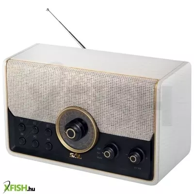 Sal rrt 6b retro táskarádió, multimédia lejátszó, 6 in 1, bt, usb, microsd, aux, FM rádió, kihangosító, beépített mikrofon
