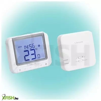 Salus rt520rf vezeték nélküli szobatermosztát, opentherm csatlakozó, kontaktus kimenet, lcd, pin kód, szerviz figyelmeztető, 5 - 32,5 °c
