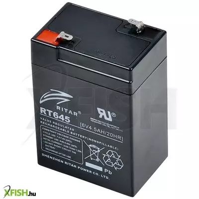 Home ritar rt 645 ólomakkumulátor, 6v/4,5 ah, 5 éves élettartam, zárt konstrukció