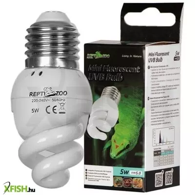 Repti-zoo mini uvb 5.0 energiatakarékos terrárium izzó - 5w e27