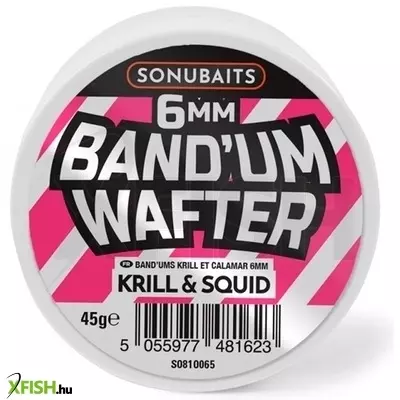 Sonubaits Bandum Wafters Feeder csali 6Mm 45 g Krill & Squid Rák és tintahal