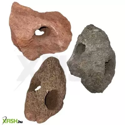 Egyéb vegyes lyukas lávakő akvárium dekoráció - 2 lyukkal
