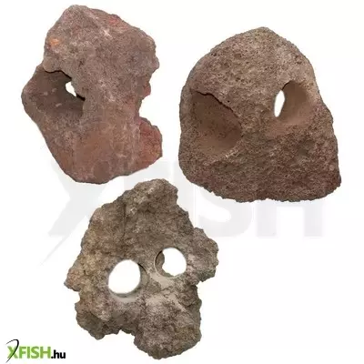 Egyéb vegyes lyukas lávakő akvárium dekoráció - 3 lyukkal