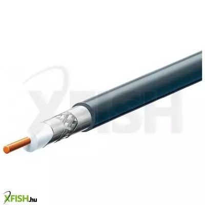 Use home S 6tsv/bk koax kábel, 75 ohm, PVC és pe szigetelés, réz bevonatú acél ér, alumínium + pet fólia 96 szál aluharisnya, 305m, fekete
