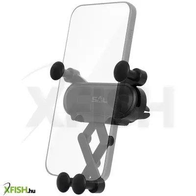 Sal sa064 autós mobiltartó, szellőzőnyílásra helyezhető, forgatható, billenthető, egykezes, 65-80 mm telefon, 11 mm vastagság
