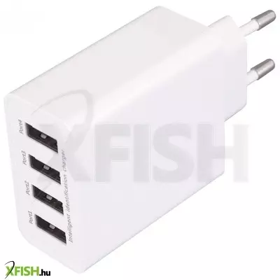 Home sa 50usb USB hálózati töltő, nagyáramú gyorstöltés, 4db 5v/3,1 a megosztott USB kimenet