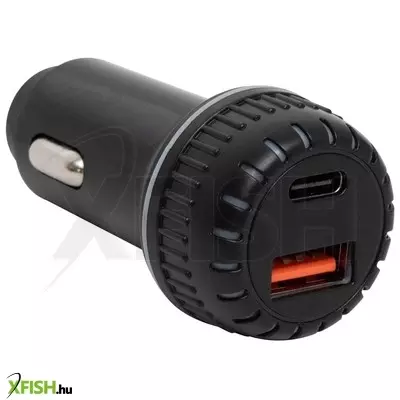 Sal sau34ac autós USB töltő, 2in1, usb-a, usb-c, gyorstöltő, dupla töltő
