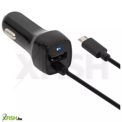 sal sau 24mu autós usb töltő 2in1, 2 készülék, usb, microusb, 2,4 a összesen