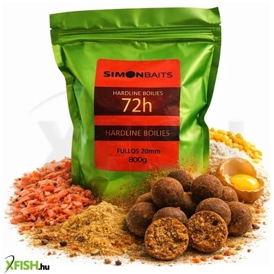Simon Baits Hardline Bojli 72H Fullos-Büdös Aminós Halibutos  20 mm 800 g