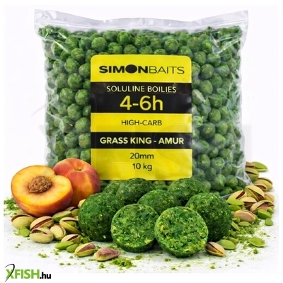simon baits soluline oldódó bojli grass king amur barack - pisztácia 20 mm 10 kg