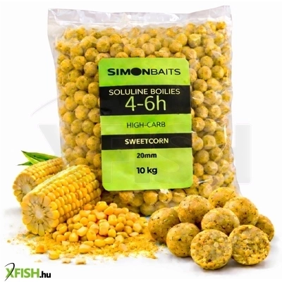 simon baits soluline oldódó bojli édes kukorica 20 mm 10 kg