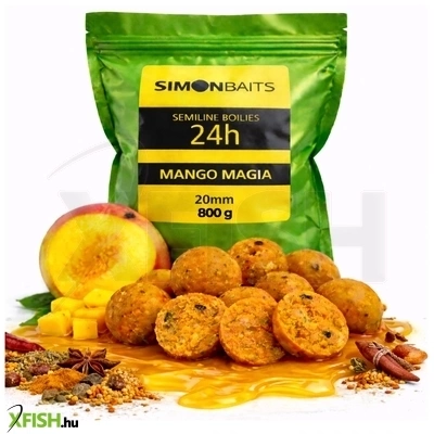 Simon Baits Semiline Oldódó Bojli 24H Mango Magia Mangó - Keleti fűszer 20 mm 800 g