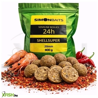 Simon Baits Semiline Oldódó Bojli 24H Shellsuper Fűszeres Rák 20 mm 800 g