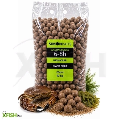 simon baits soluline oldódó bojli giant crab óriás rák 20 mm 10 kg