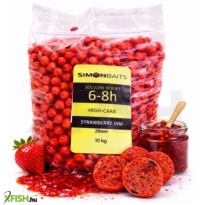 Simon Baits Soluline Oldódó Bojli Eper Jam 20 mm 10 kg