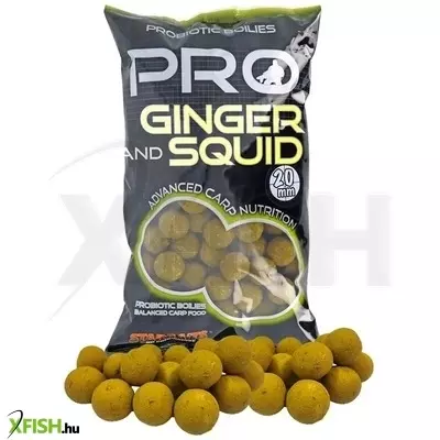 Starbaits Pro Bojli Ginger Squid Gyömbér Tintahal 800 g 24 mm