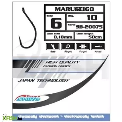 Mistrall Maruseigo Szürke Előkötött Horog 50cm 0,22mm 2-es 10db/csomag