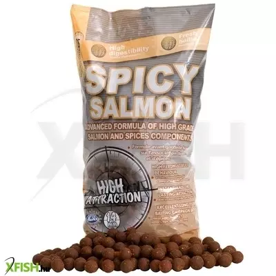 Starbaits Spicy Salmon Bojli Fűszeres Lazacos 2,5Kg 14Mm