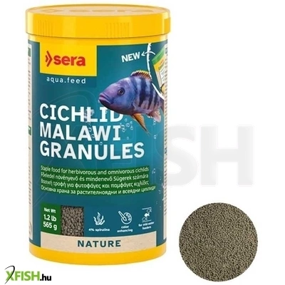 Sera Cichlid Malawi Granules Díszhaleleség Sügéreknek 565g