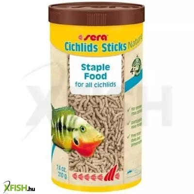 Sera cichlid sticks nature pálcikás haleleség sügéreknek - 1000ml