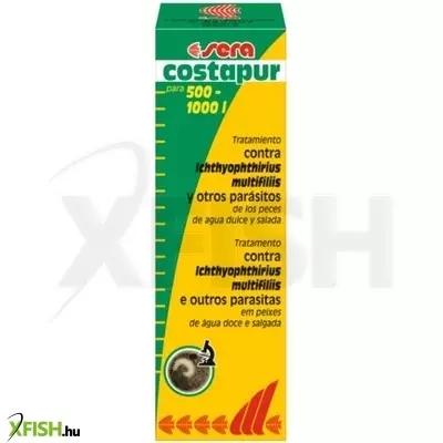 Sera costapur akváriumi gyógykészítmény - 50ml (darakór, bőrparaziták ellen)