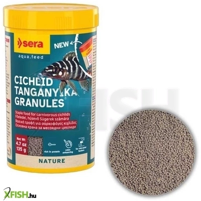 Sera Cichlid Tanganyika Granules Díszhaleleség Sügéreknek 135g