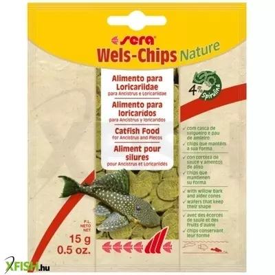 Sera wels-chips nature tablettás díszhaleleség - 15g